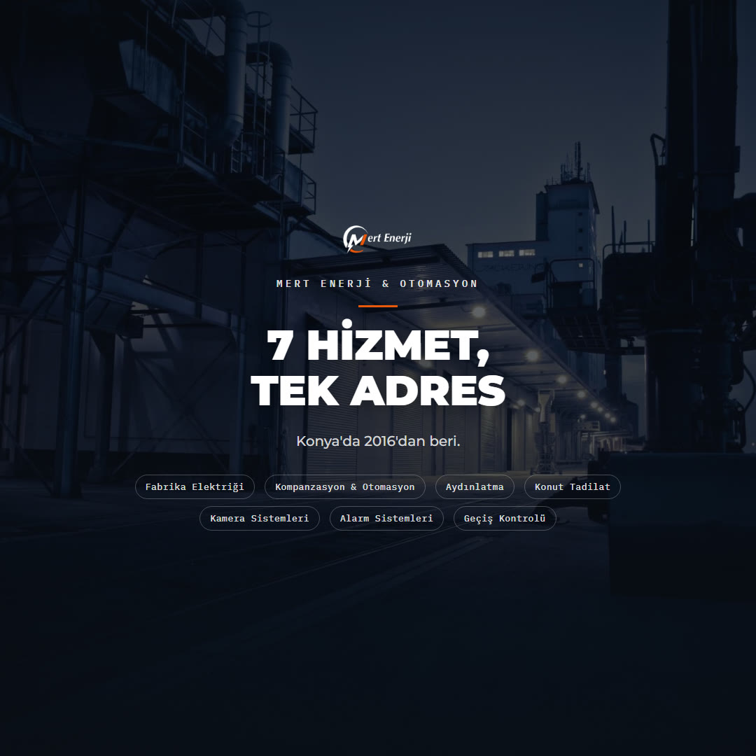Kapanış — 7 hizmet tek adres